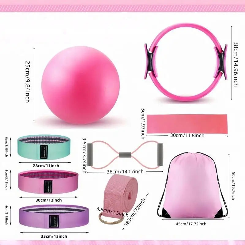 10-Piece Pilates Loops & Stretch Kit